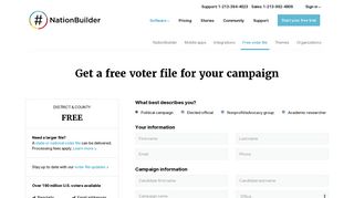 Free voter file - NationBuilder