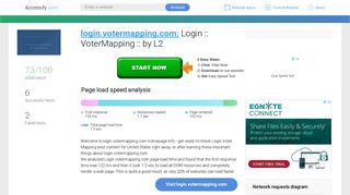 Access login.votermapping.com. Login :: VoterMapping :: by L2
