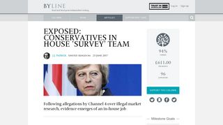 Exposed: Conservatives In House 'Survey' Team - Byline