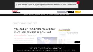 VouchedFor: FCA directory could see more 'bad' advisers being ...