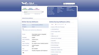 Vovici 6 survey software - WebSM