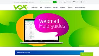 Webmail Set Up Guides | Vox - Vox Telecom