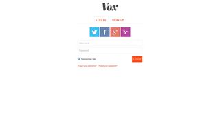 Log In - Vox