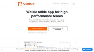 Voxer: Walkie Talkie App for Team Communication
