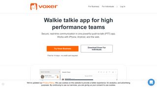Voxer: Walkie Talkie App for Team Communication
