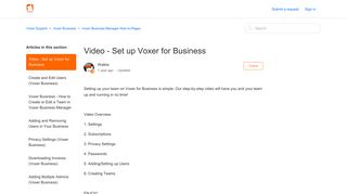 Video - Set up Voxer for Business – Voxer Support