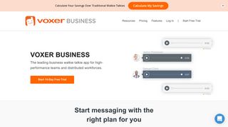 Voxer Business, Walkie Talkie App for Teams | Voxer