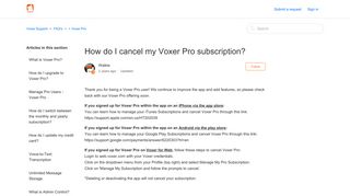 How do I cancel my Voxer Pro subscription? – Voxer Support