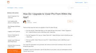 How Do I Upgrade to Voxer Pro From Within the App? – Voxer Support