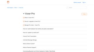 + Voxer Pro – Voxer Support