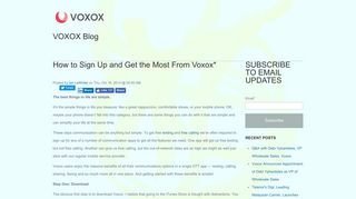 How to Sign Up and Get the Most From Voxox* - Voxox Blog