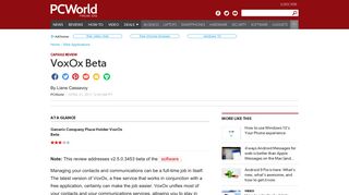 VoxOx Beta | PCWorld