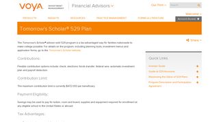 Tomorrow's Scholar® 529 Plan | Voya Investment Management