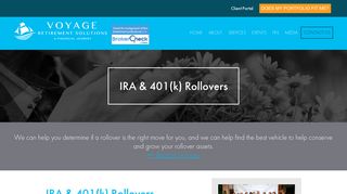 IRA & 401(k) Rollovers | Voyage Retirement Solutions