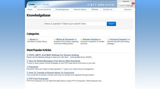 Knowledgebase - CoreComm Internet Services, Inc.