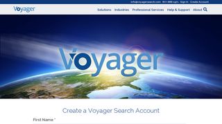 Create a Voyager Search Account