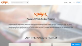 Voyagin Affiliate Partner Program - Voyagin