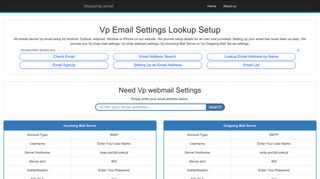 Vp Email Settings | Vp Webmail | vp.pl Email
