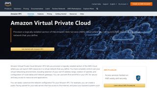 Amazon Virtual Private Cloud (VPC) - AWS - Amazon.com