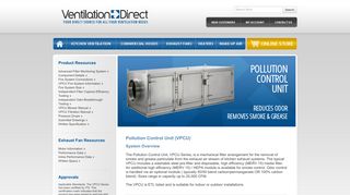 Pollution Control Unit (VPCU) - Ventilation Direct