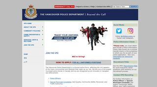 Join the VPD | Vancouver Police Department