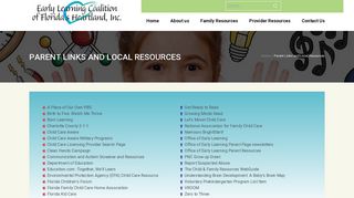 Parent Links and Local Resources - Welcome to the Early Learning ...