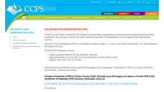 Voluntary Pre-Kindergarten (VPK) / Home