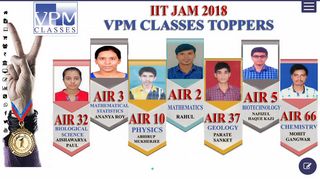 VPM Classes: Correspondence Courses and Classes | IIT JAM | UGC ...