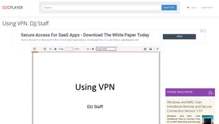 Using VPN. DJJ Staff - PDF - DocPlayer.net