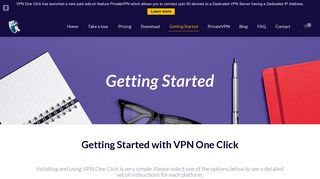 Getting Started - VPN One Click