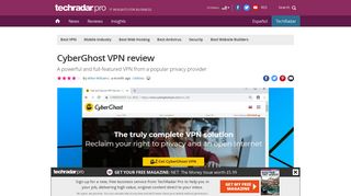 CyberGhost VPN review | TechRadar