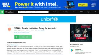 VPN in Touch, Unlimited Proxy for Android - Free download and ...