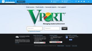 Voyager Sopris Learning | VPORT Customer Login - Website analytics ...