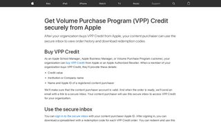 Get Volume Purchase Program (VPP) Credit securely from Apple ...