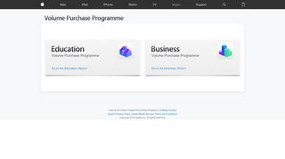 Volume Purchase Programme - Apple