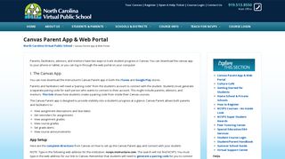 Canvas Parent App & Web Portal – North Carolina Virtual Public School