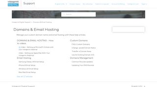 Domains & Email Hosting – Vistaprint Digital Support