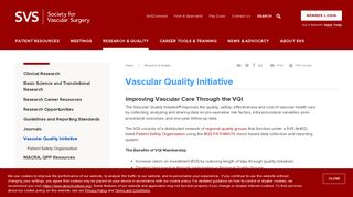 Vascular Quality Initiative | Society for Vascular Surgery