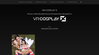 VRCosplayX Login – VR Cosplay X