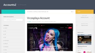 Vrcosplayx Account – AccountsZ