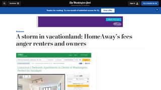 A storm in vacationland: HomeAway's fees anger renters and owners ...