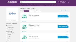 VRBO Promo Codes, 30 Coupons 2019 - RetailMeNot