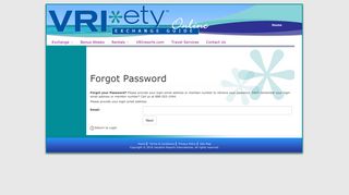 VRI*ety Exchange - Forgot Password - Trading Places International