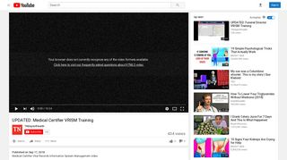 UPDATED: Medical Certifier VRISM Training - YouTube