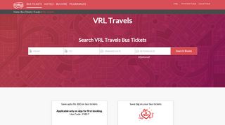 VRL Travels Online Bus Ticket Booking, Bus Reservation, Time Table ...