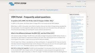 VRM Portal - Frequently asked questions [Victron Energy]