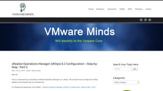 vRealize Operations Manager (vROps) 6.2 Configuration – Step-by ...