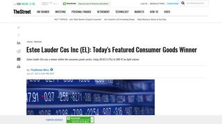 Estee Lauder Cos Inc (EL): Today's Featured Consumer Goods ...