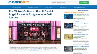 The Victoria's Secret Credit Card & Angel Rewards - Worth Signing Up?