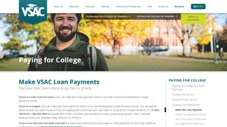 Make VSAC Loan Payments | VSAC